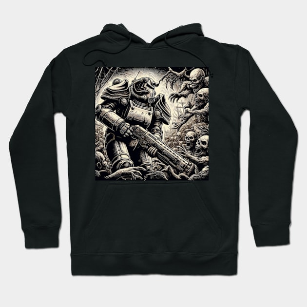 Brotherhood of steel versus ghoul Hoodie by Cute&Brave